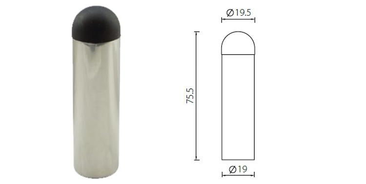 DSS26 stainless steel wall mounted door stop-X